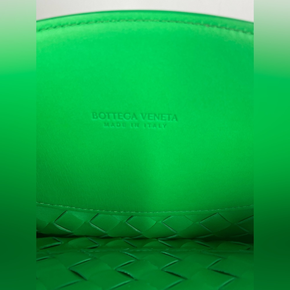 BRAND NEW BOTTEGA VENETA GREEN INTRECCIATO WEAVE SHOULDER LEATHER BAG PURSE - Picture 13 of 13